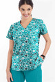 Christmas-Smiling-Snowflakes-Scrub-Top-Teal.jpg