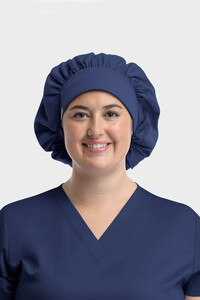 Maevn Scrub Cap Ladies Bouffant Scrub Hat Navy