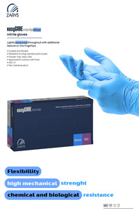 EasyCare Nitrile Examination Gloves Blue Powder-Free & Latex-Free (100-Pack)