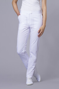 Button medical trousers white
