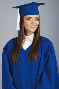 Graduatoion matt cap royal blue