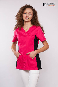 Maevn Matrix Impulse Women's V-Neck Top Magenta