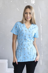 Baby Blue Syringes Cotton Medical T-Shirt