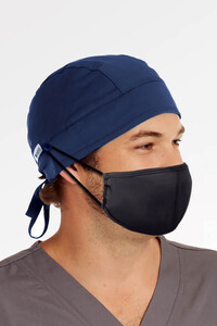 Maevn Scrub Cap Unisex Cap with Button Navy