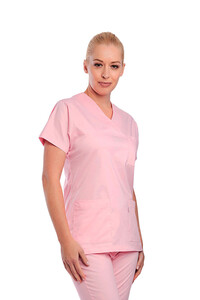 Cleo Professional Medical Scrub Top Pink