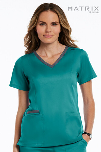 Contrast-Double-V-Neck-Top-Maevn-Teal .jpg