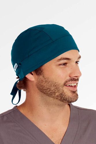 Maevn Scrub Cap Unisex Cap with Button Carribbean Blue