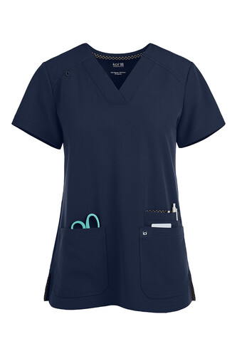 Koi Next Gen Hustle And Heart Scrub Top Navy