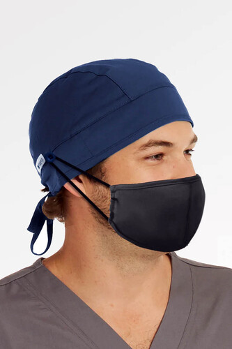 Maevn Scrub Cap Unisex Cap with Button Navy