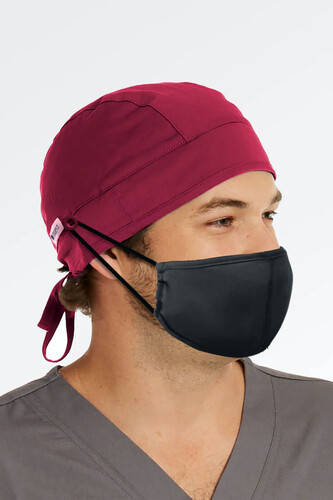 Maevn Scrub Cap Unisex Cap with Button Raspberry